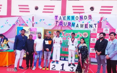 Silver Medal in CBSE Cluster Taekwondo Tournament