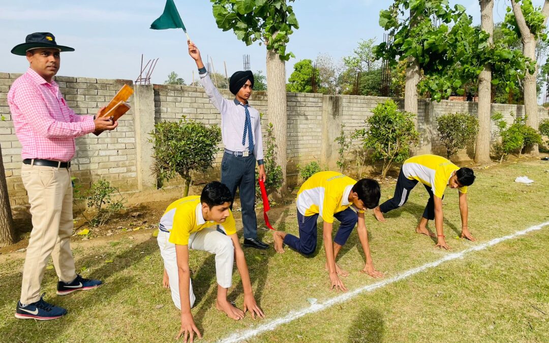 Inter House 100 m Race (For Classes 9th to 12th)